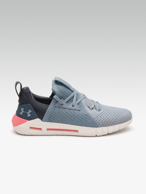 

UNDER ARMOUR Men Grey HOVR SLK EVO Perf Suede Sneakers