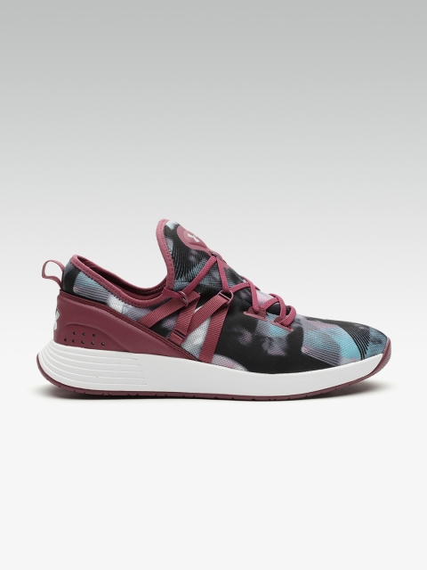 

UNDER ARMOUR Women Purple & Blue Breathe Printed Training Shoes