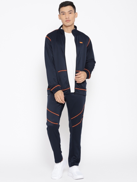 

Yuuki Men Navy Blue Solid Tracksuit