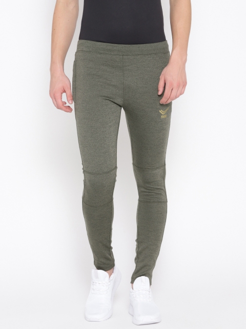 

Yuuki Men Olive Green Solid Straight Fit Running Track Pants