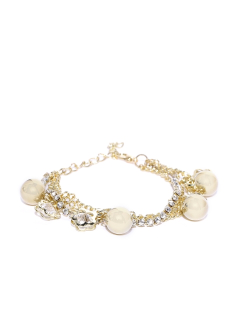 

Carlton London Gold-Plated CZ Studded Multistrand Bracelet