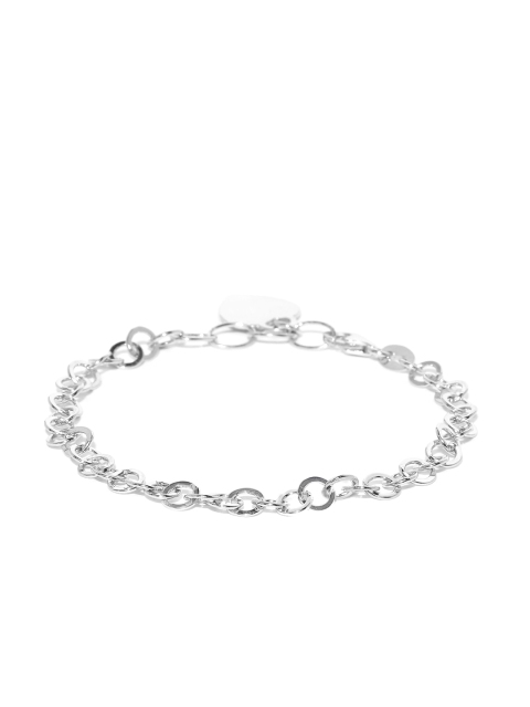 

Carlton London Silver-Toned Rhodium-Plated Link Bracelet