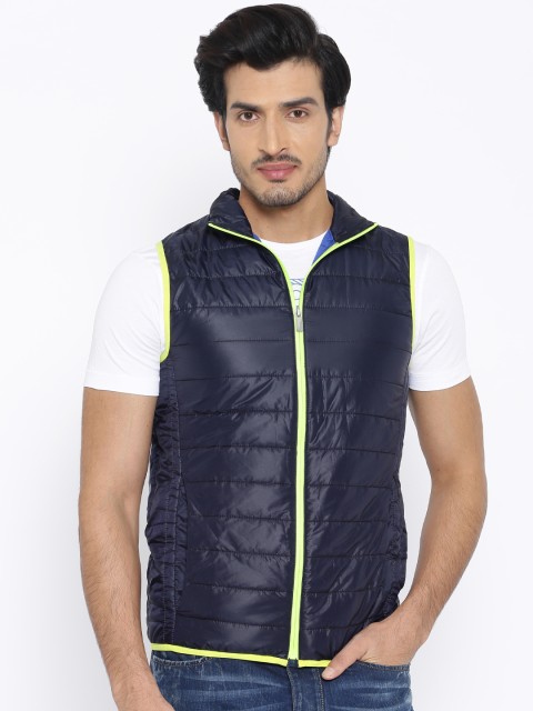 

Jack & Jones Navy Polyester Puffer Jacket, Navy blue