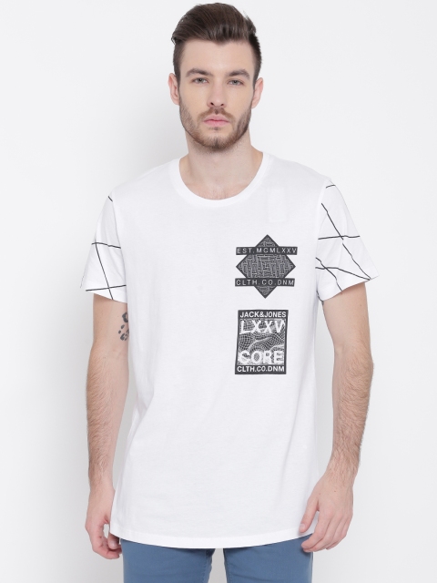 

Jack & Jones White Printed T-shirt