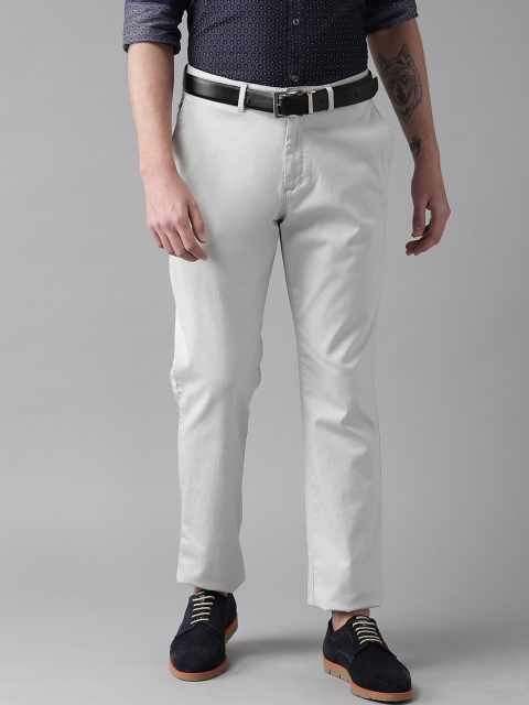 

Blackberrys Men Blue Regular Fit Solid Regular Trousers