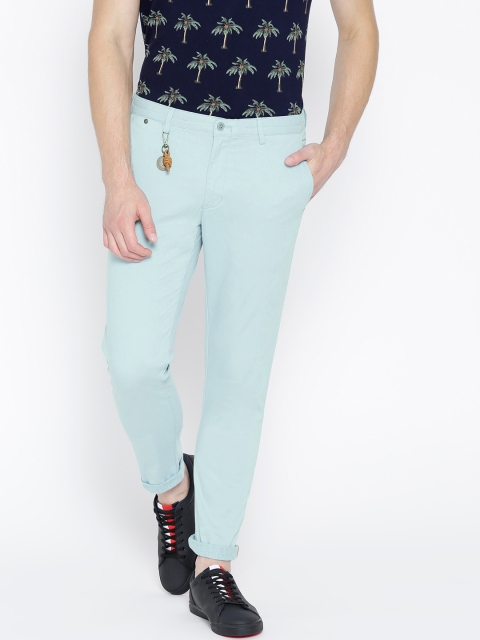 

Blackberrys Men Blue Sharp Skinny Fit Solid Chinos
