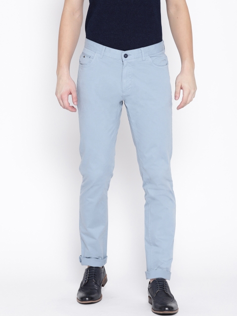 

Blackberrys Men Blue Slim Fit Solid Chinos