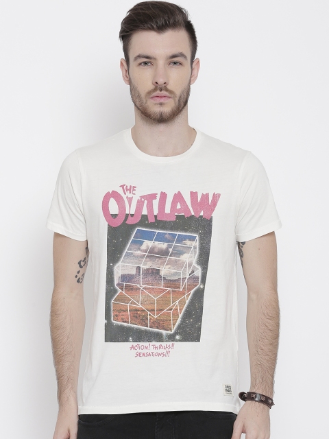 

Jack & Jones Off-White Printed T-shirt