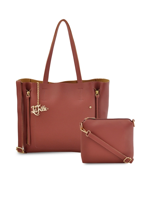 

LaFille Brown Solid Shoulder Bag