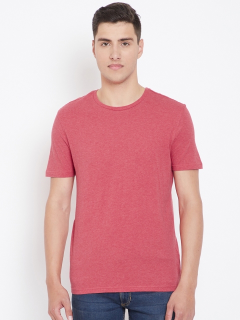 

Marks & Spencer Men Red Slim Fit Solid Round Neck T-shirt