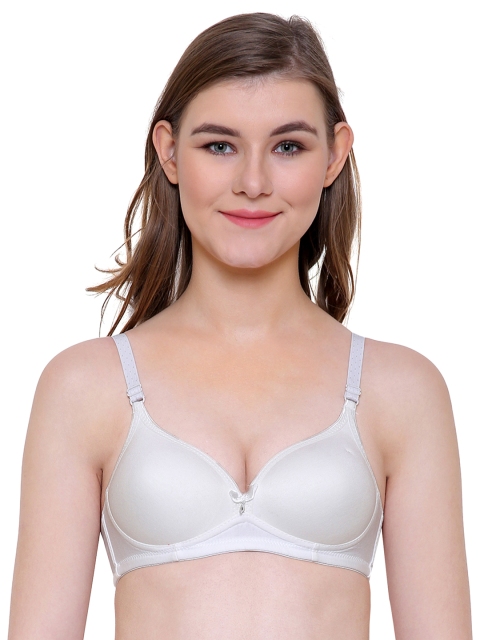 

Friskers Women White Solid Push-Up Bra O-2039-02