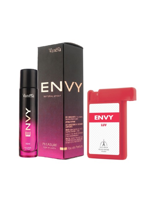 

Envy Set of Natural Spray Pleasure Eau De Parfum & Luv Pocket Perfume, Purple