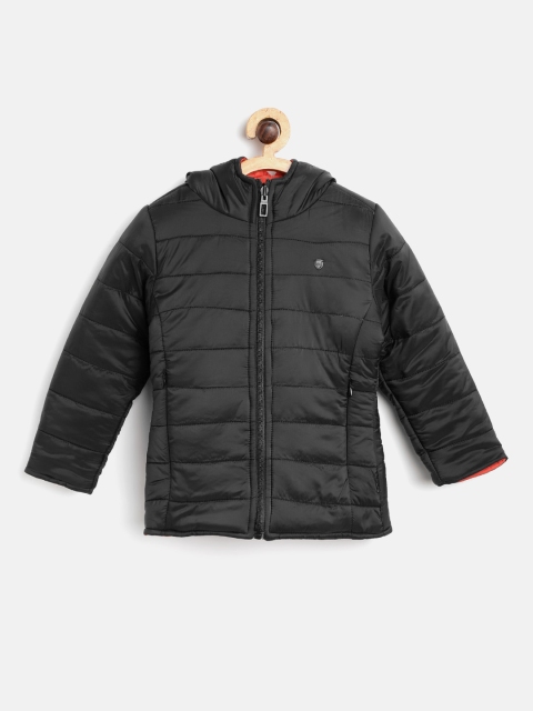 

Okane Girls Black & Red Solid Hooded Reversible Puffer Jacket