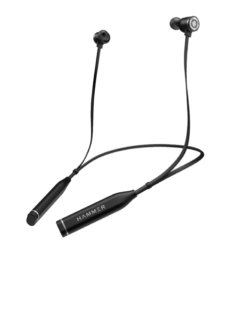 

Hammer Unisex Black Sting Wireless Bluetooth Neckband Earphones