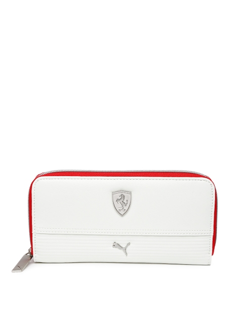 

PUMA Women White Ferrari Wallet