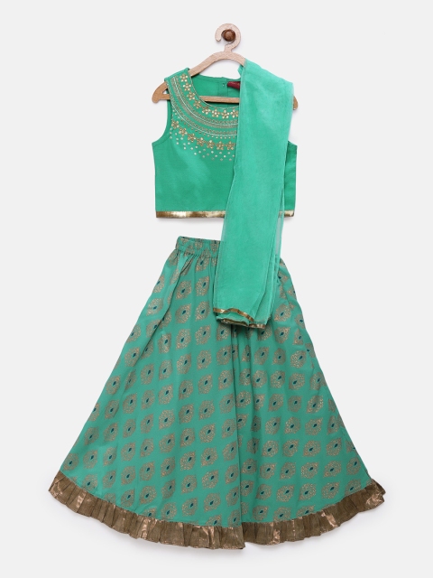 

Twisha Green Ready to Wear Printed Lehenga & Blouse with Dupatta