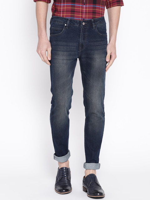 

Blackberrys Men Navy Blue Skinny Fit Low-Rise Clean Look Stretchable Jeans