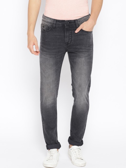 

Blackberrys Men Charcoal Grey Skinny Fit Low-Rise Clean Look Stretchable Jeans