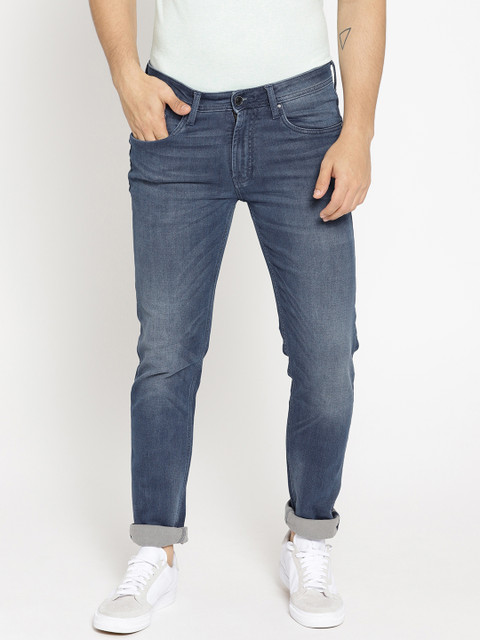 

Blackberrys Men Blue Slim Fit Low-Rise Clean Look Stretchable Jeans