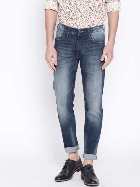 

Blackberrys Men Blue Slim Fit Low-Rise Clean Look Stretchable Jeans