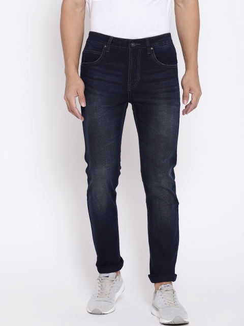 

Blackberrys Men Navy Blue Skinny Fit Mid-Rise Clean Look Stretchable Jeans