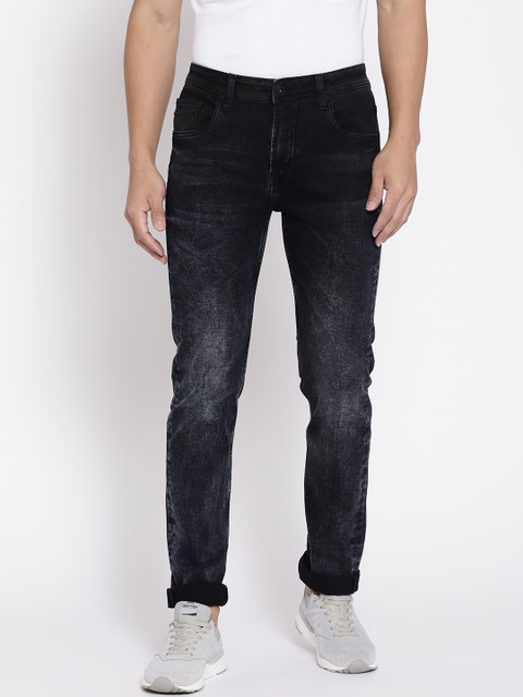 

Blackberrys Men Charcoal Grey Skinny Fit Low-Rise Clean Look Stretchable Jeans