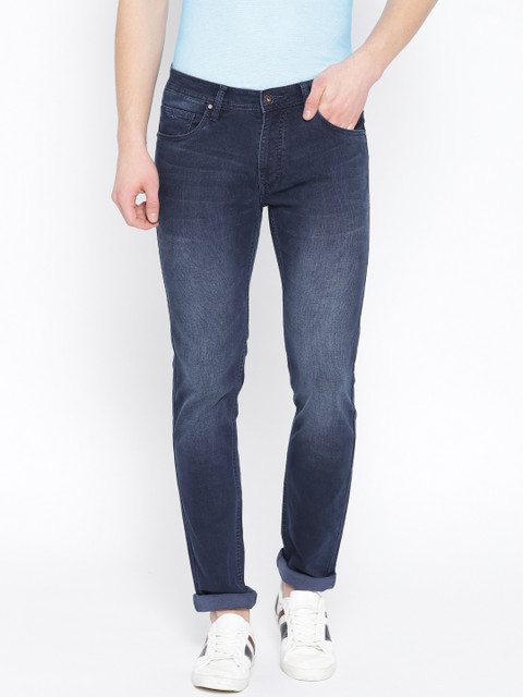 

Blackberrys Men Navy Blue Slim Fit Low-Rise Clean Look Stretchable Jeans