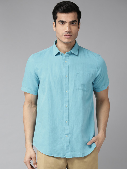

Blackberrys Men Blue Slim Fit Solid Casual Shirt