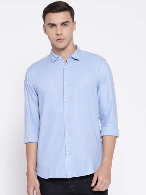 

Blackberrys Men Blue Slim Fit Solid Casual Shirt