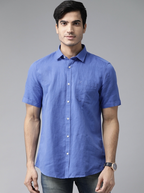 

Blackberrys Men Blue Slim Fit Solid Casual Shirt