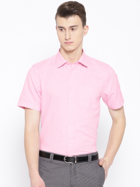 

Blackberrys Men Pink Slim Fit Solid Formal Shirt