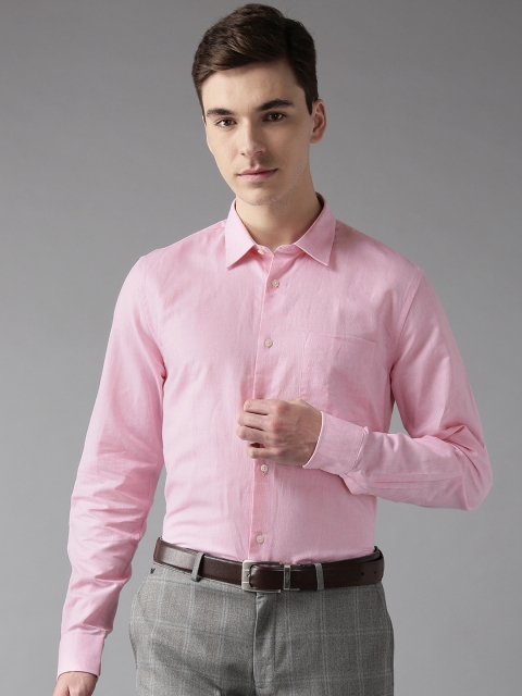 

Blackberrys Men Pink Slim Fit Solid Formal Shirt