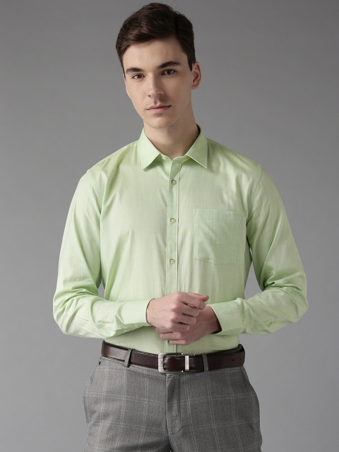

Blackberrys Men Green Slim Fit Solid Formal Shirt