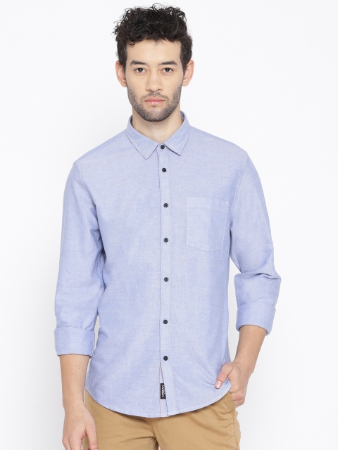 

Blackberrys Men Blue Slim Fit Solid Casual Shirt