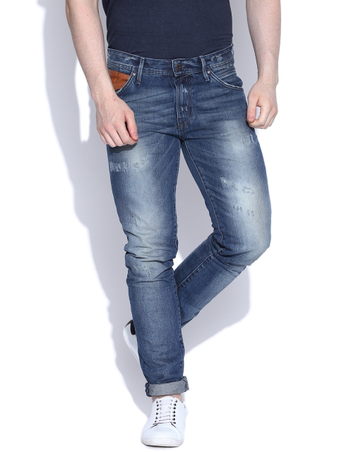 

Jack & Jones Blue Washed Tim Slim Fit Jeans