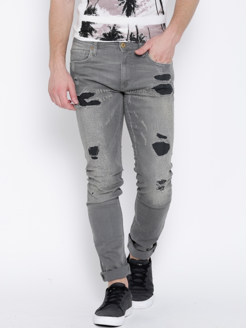 

Jack & Jones Grey Washed Glenn Fit Jeans