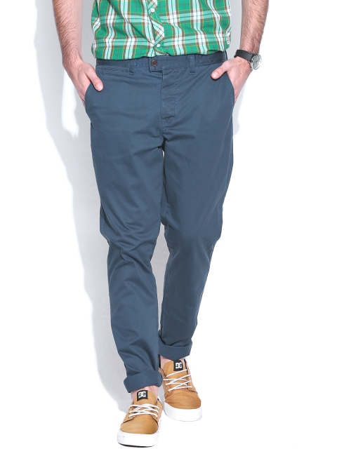 

Jack & Jones Navy Marco Slim Fit Casual Trousers, Navy blue