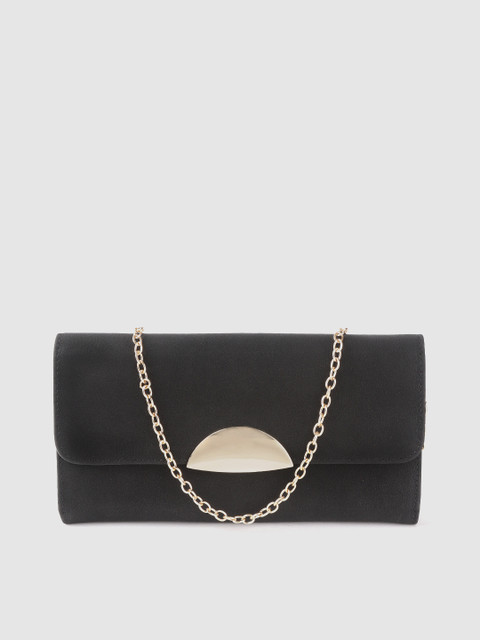 

DressBerry Black Solid Purse Clutch