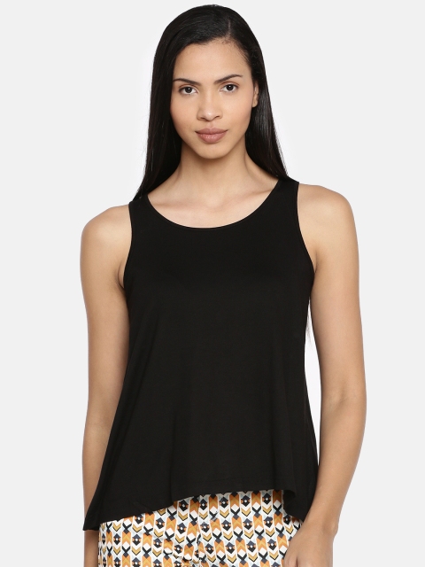 

Global Desi Women Black Solid Top