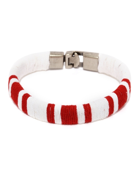

ToniQ Men Red & White Bracelet