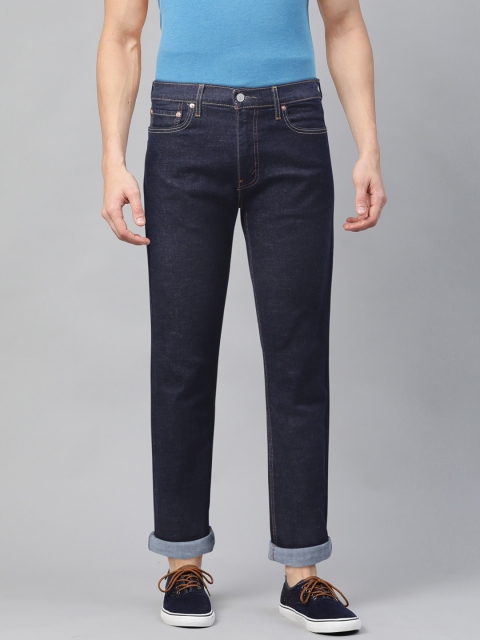 

Levis Men Navy Blue Tapered Fit Mid-Rise Clean Look Stretchable Jeans