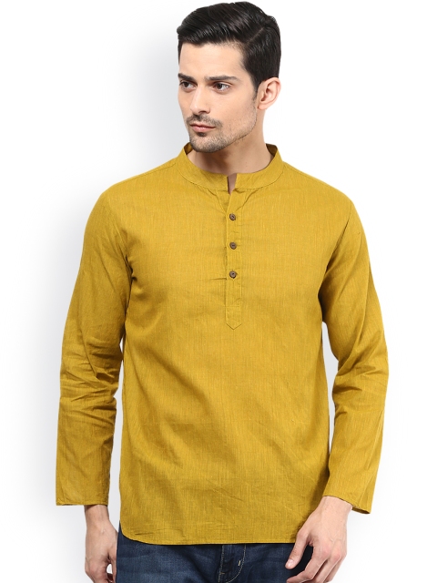 

Vivids India Mustard Yellow Short Kurta