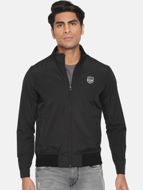 

Being Human Men Black Solid Jacket