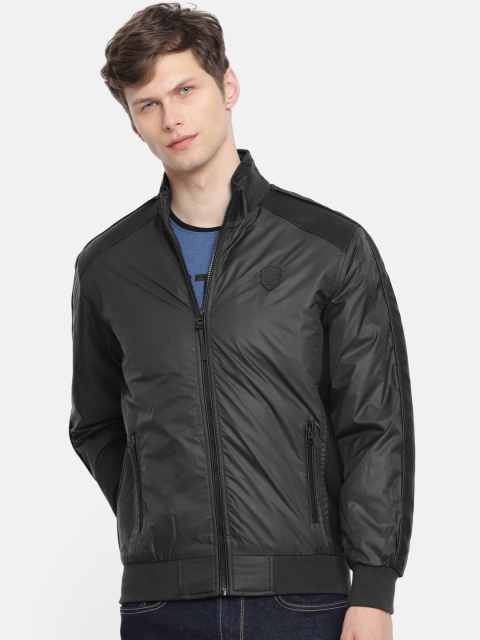 

Being Human Men Black Solid Bomber Jacket