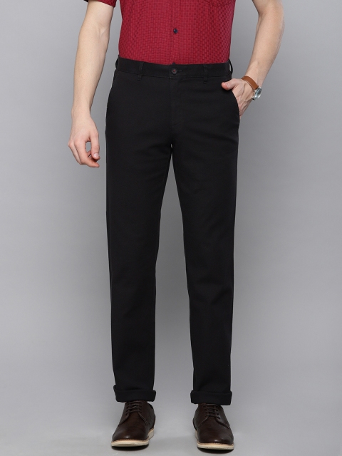 

Louis Philippe Sport Men Black Slim Fit Self Design Smart Casual Trousers