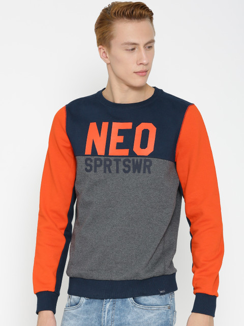 

ADIDAS NEO Charcoal Grey Printed Sweatshirt