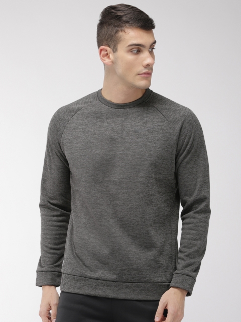 

Nike Men Charcoal Black Solid AS M NK THERMA CREW Sweatshirt