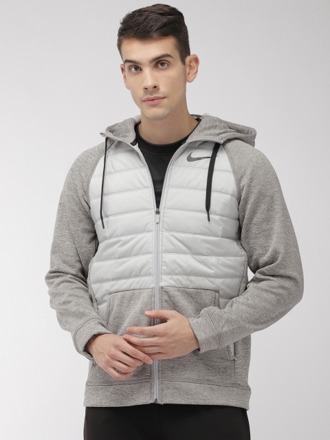 

Nike Men Grey Solid Puffer Jacket