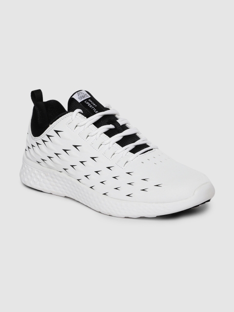 

PEAK Men White Running Shoes
