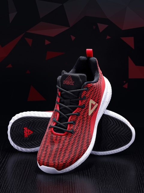 

PEAK Men Black & Red Printed URBAN Sneakers